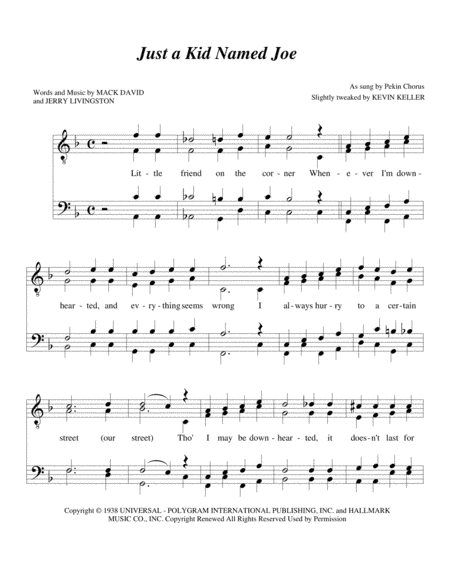 Just A Kid Named Joe (arr. Kevin Keller)