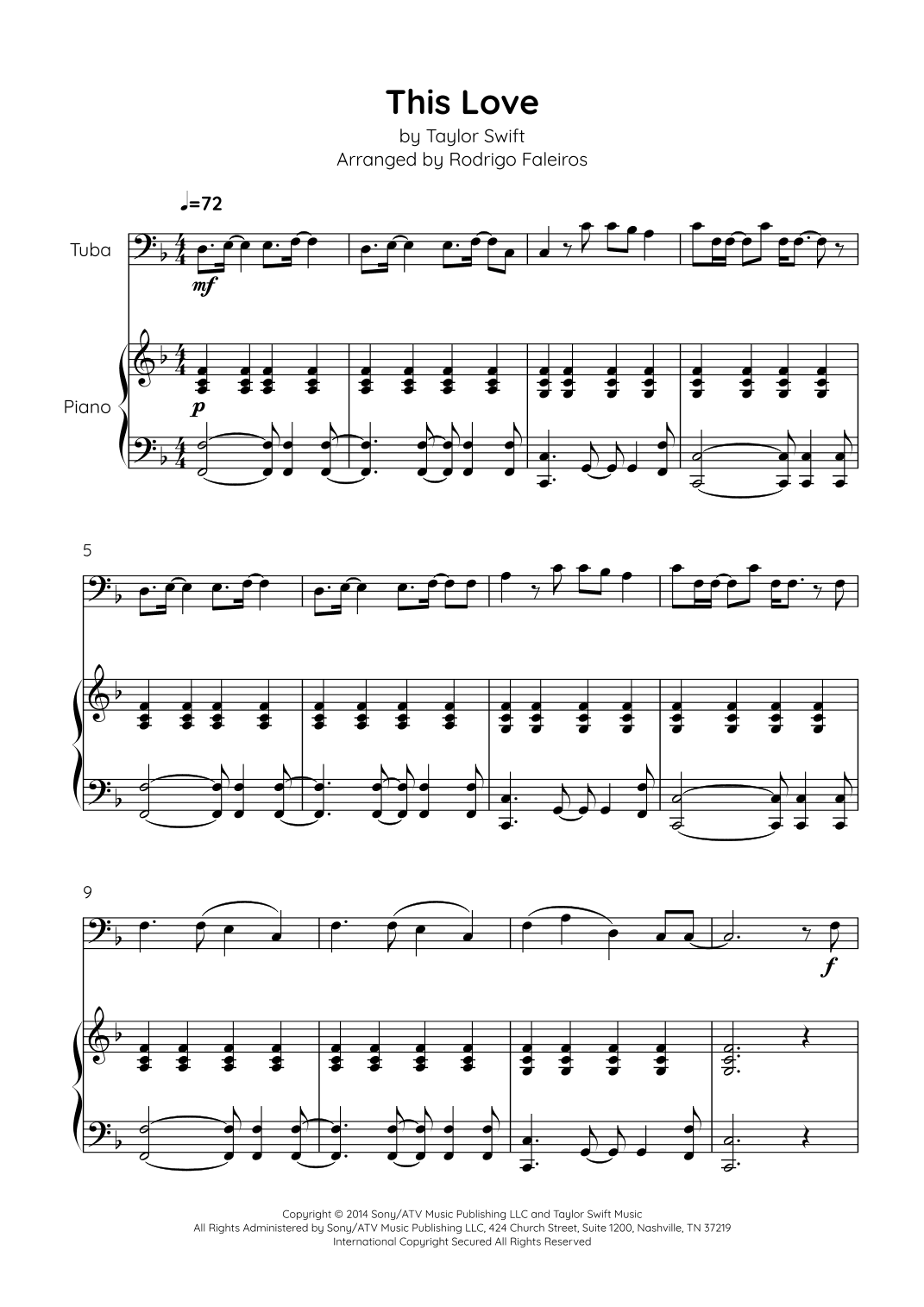 This Love (arr. Rodrigo Faleiros)