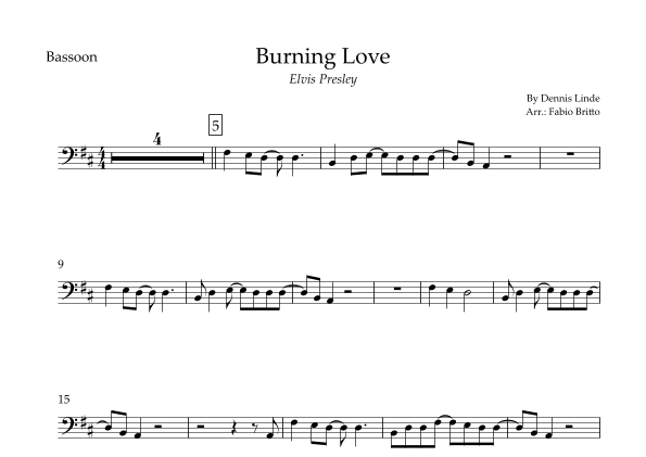 Burning Love (arr. Fabio Britto)