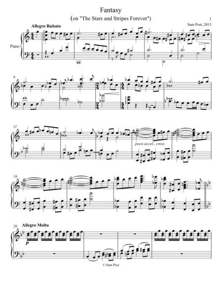 Fantasy on "The Stars & Stripes Forever", op. 7