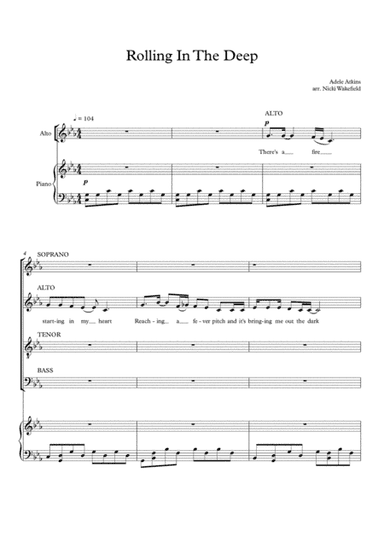 Rolling In The Deep (arr. Nikki Wakefield)