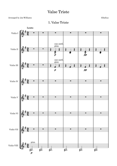 Valse Triste (arr. Joe Willams)
