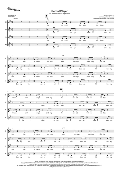 Record Player (arr. Jannis Derrix)
