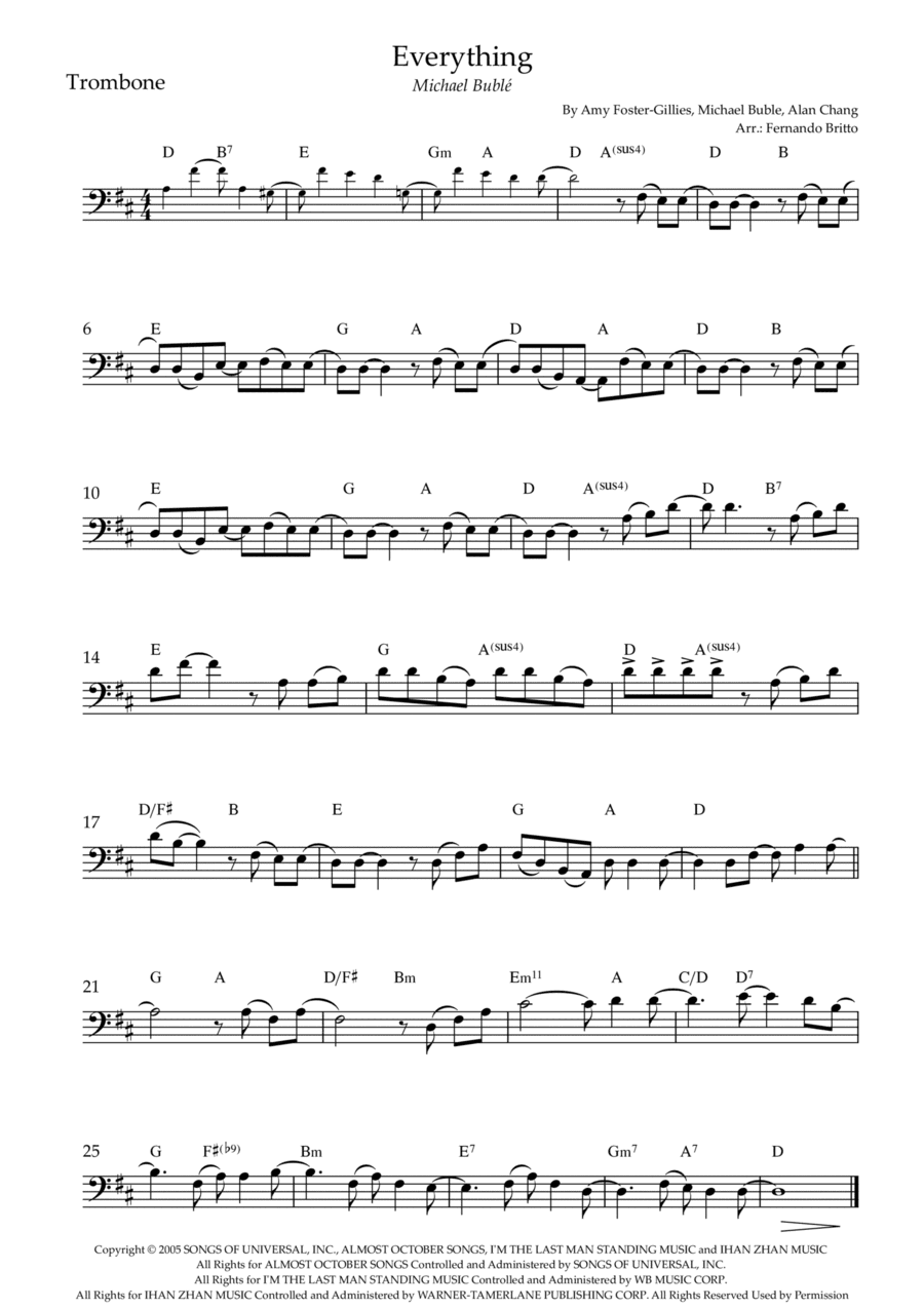 Everything (arr. Fernando Britto)