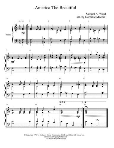 America The Beautiful (arr. Dominic Meccia)