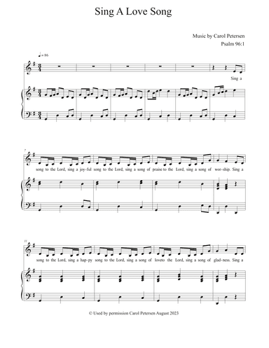 Sing A Love Song