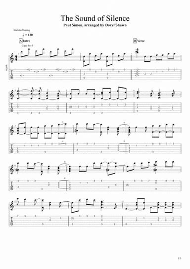The Sound Of Silence (arr. Daryl Shawn)
