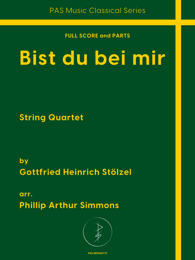 Bist du bei mir (String Quartet) (arr. Phillip Arthur Simmons)