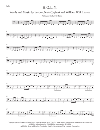 H.O.L.Y. (arr. Kevin Busse)