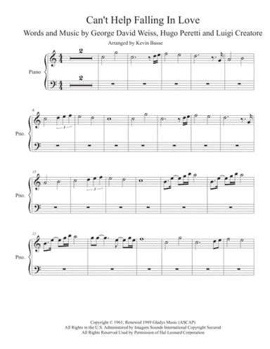 Can't Help Falling In Love (arr. Kevin Busse)
