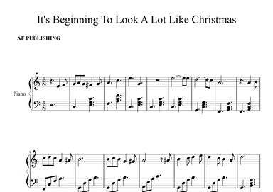 It's Beginning To Look Like Christmas (arr. AF PUBLISHING)