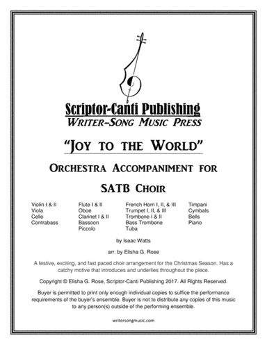 Orchestrated Accompaniment for Joy to the World - SATB (arr. Elisha G. Rose)