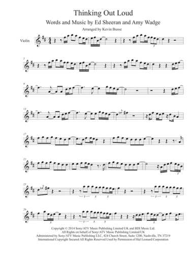 Thinking Out Loud (arr. Kevin Busse)