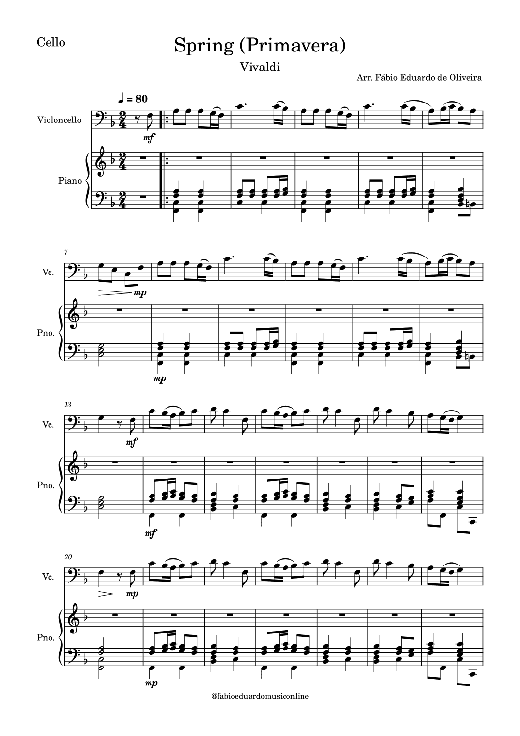 Spring/Primavera (The Four Seasons - Vivaldi) (arr. Fabio Eduardo de Oliveira)