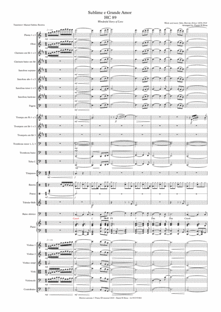 Wonderful story of love - Orchestral arrangement - J. M. Driver (arr. Daniel Henrique Rosa)