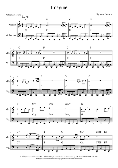 Imagine (arr. Rafaela Moreira)