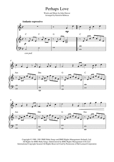 Perhaps Love (arr. Kaiserin Rebecca)