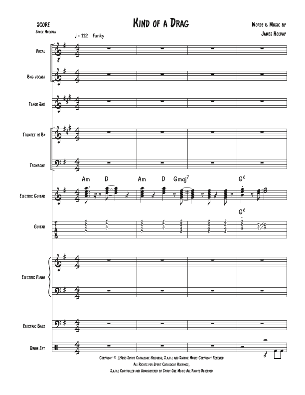 Kind Of A Drag (arr. Bruce Muckala)