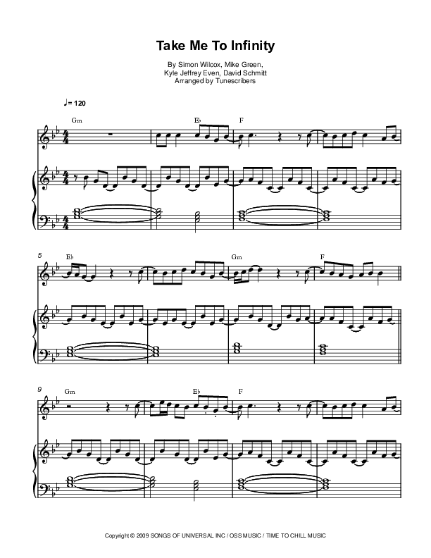 Take Me To Infinity (arr. Tunescribers)