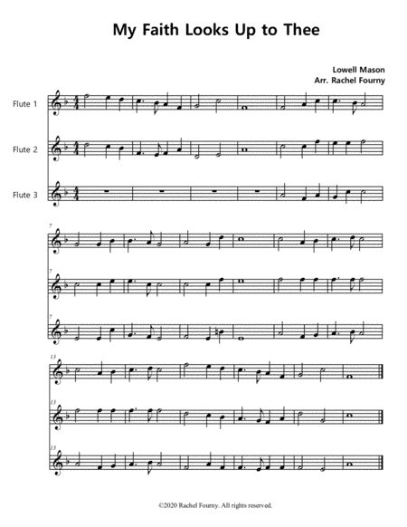 My Faith Looks Up to Thee (arr. Rachel Fourny)