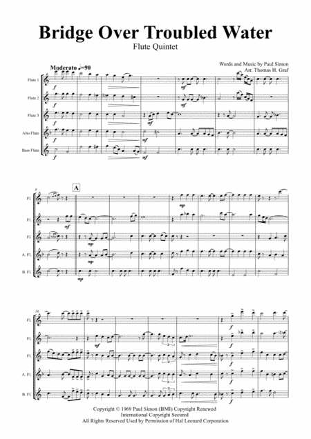 Bridge Over Troubled Water (arr. Thomas H. Graf)