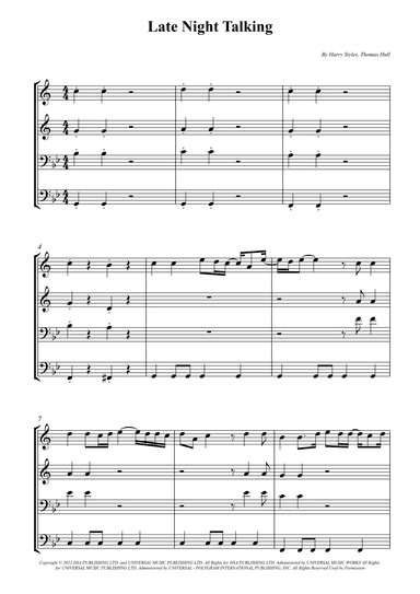Late Night Talking (arr. Wesley S. SIlva)