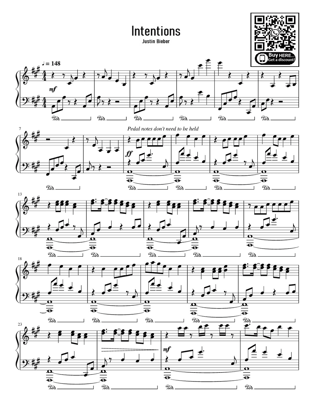 Intentions (arr. eduardo)