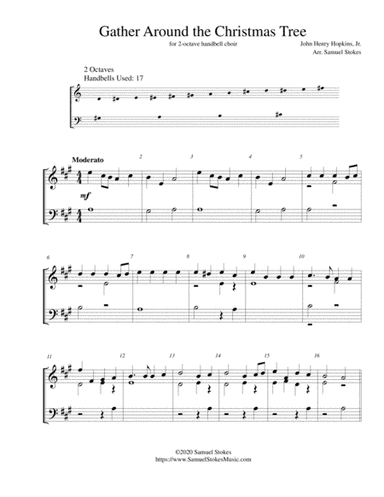 Gather Around the Christmas Tree - for 2-octave handbell choir (arr. Samuel Stokes)