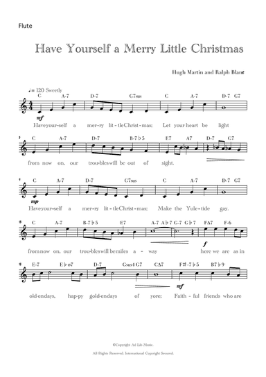 Have Yourself A Merry Little Christmas (arr. Music Ad Lib)