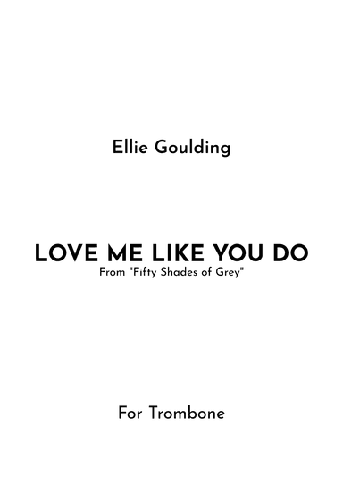 Love Me Like You Do (arr. Jireh J.)