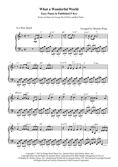 What A Wonderful World (arr. Miranda Wong)
