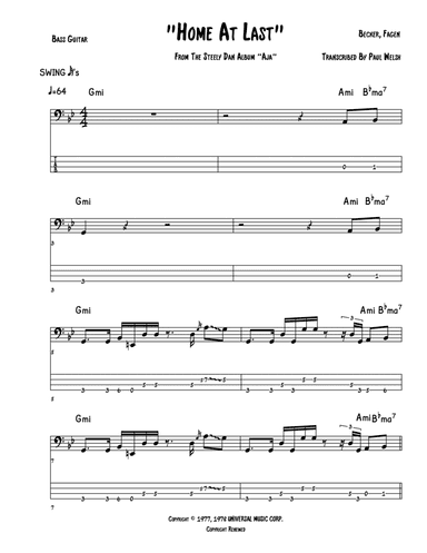 Home At Last (arr. Accubass)