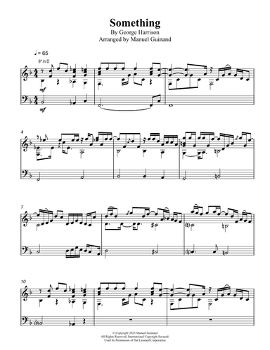 Something (arr. Manuel Guinand)