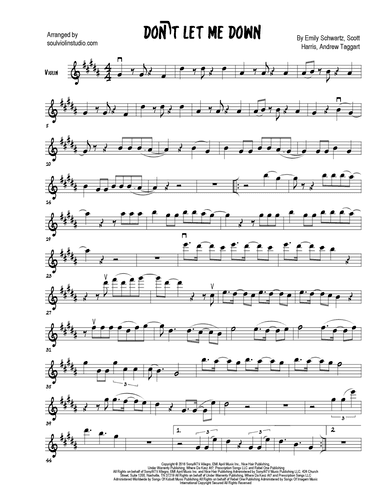 Don't Let Me Down (arr. Soul Violin)