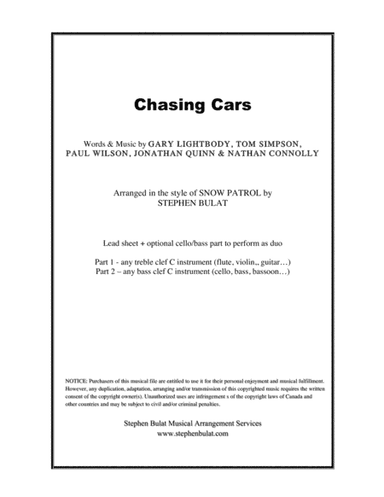Chasing Cars (arr. Stephen Bulat)