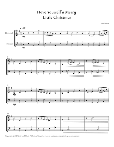 Have Yourself A Merry Little Christmas (arr. Cadenza Editions)