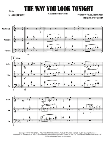 The Way You Look Tonight (arr. Ryan Gabbart)