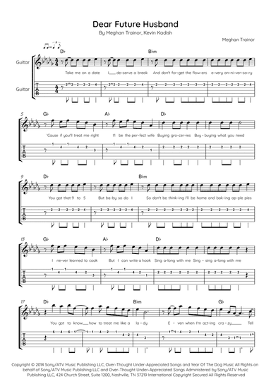Dear Future Husband (arr. Ed.CAL)