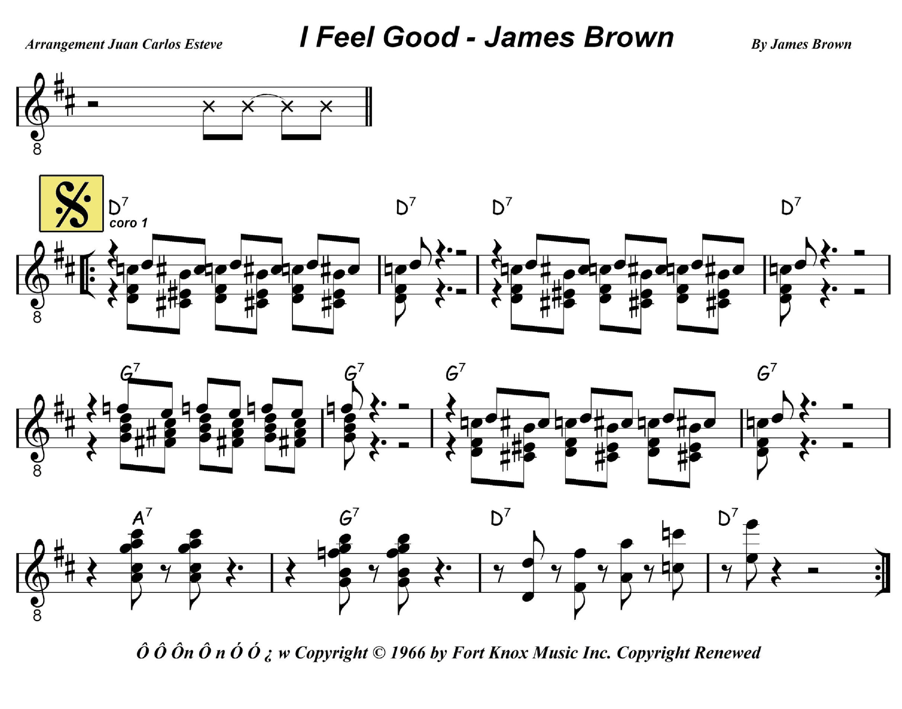 I Got You (i Feel Good) (arr. juan carlos esteve / Gran Coda)