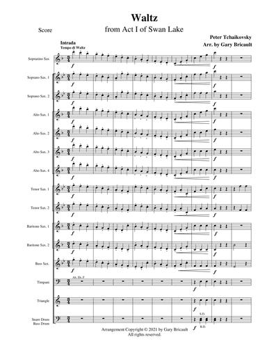 Swan Lake - Waltz from Act I (arr. Gary Bricault)