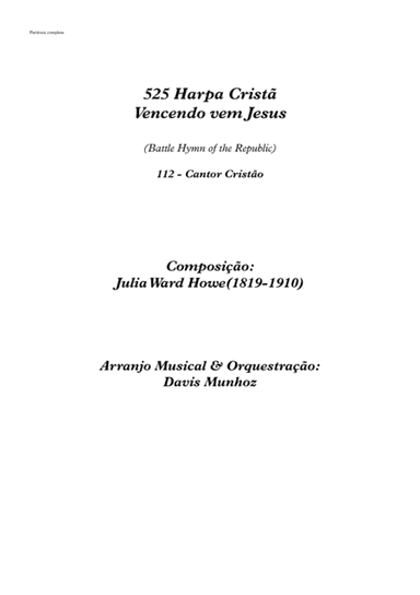 Battle Hymn of the Republic (Vencendo vem Jesus) (arr. Davis Munhoz)