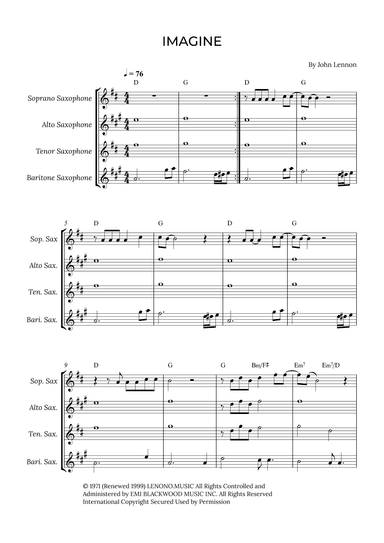 Imagine (arr. Alex Nunes Rodrigues)