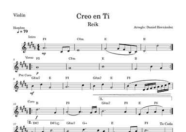 Creo En Ti (arr. Daniel Hernandez)