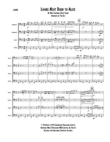 Living Next Door To Alice (arr. Tim Olt)