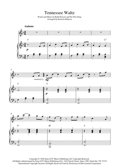 Tennessee Waltz (arr. Kaiserin Rebecca)