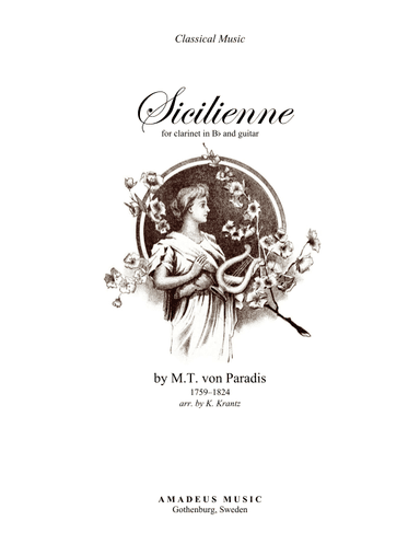Siciliano for clarinet in Bb and guitar (arr. Amadeus Music)