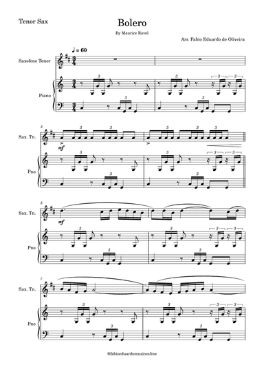 Bolero (Ravel) (arr. Fabio Eduardo de Oliveira)