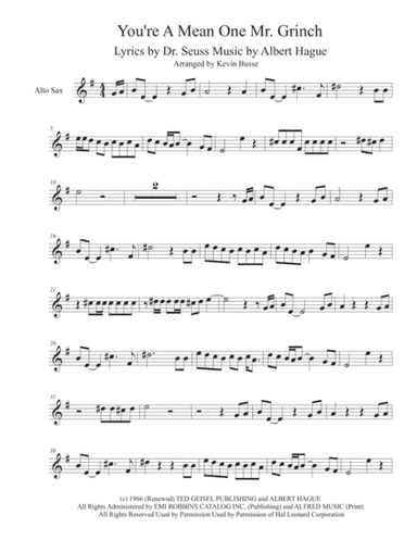You're A Mean One, Mr. Grinch (arr. Kevin Busse)