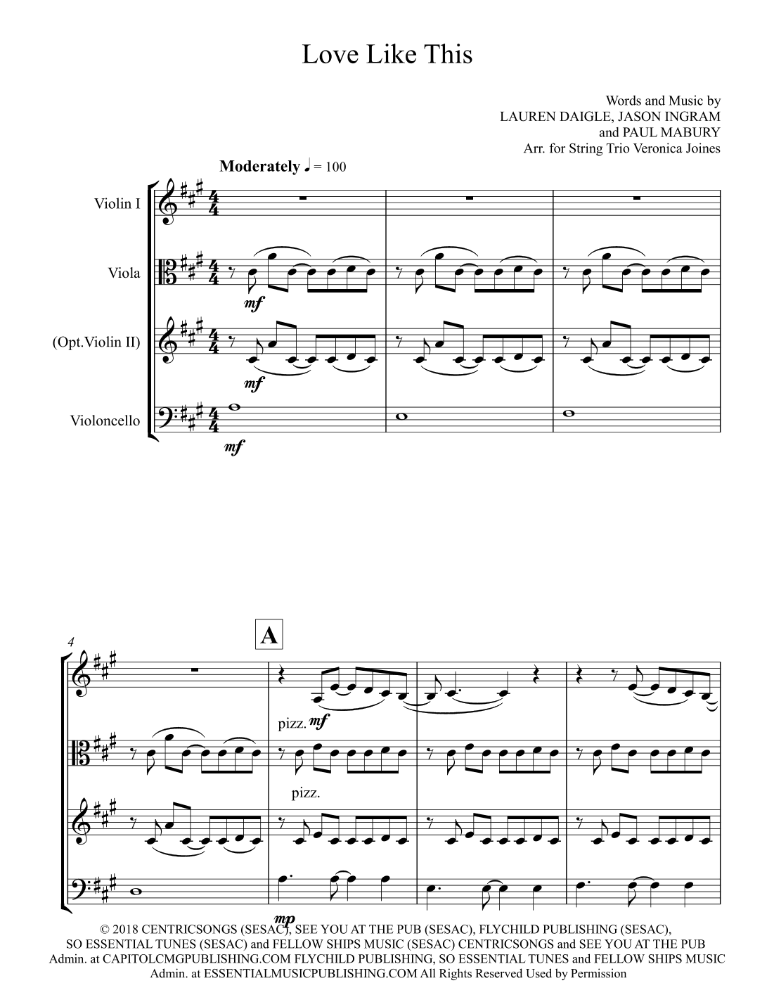 Love Like This (arr. Veronica Joines)