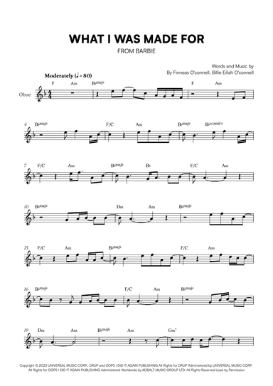 What Was I Made For? (arr. Cadenza Editions)